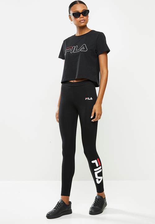 FILA - Storm crop top - black