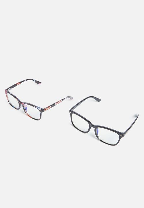 Sophie Moda - Anti-blue light classic colourful fashion 2 pack - multi 
