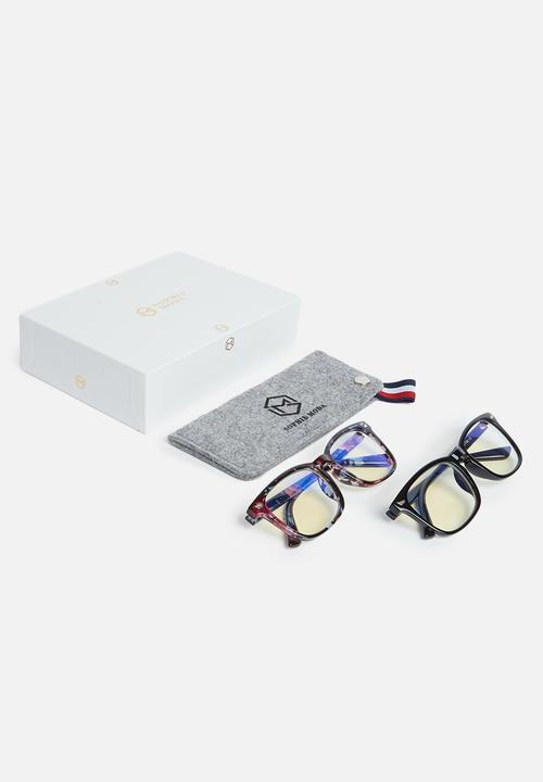 Sophie Moda - Anti-blue light classic colourful fashion 2 pack - multi 