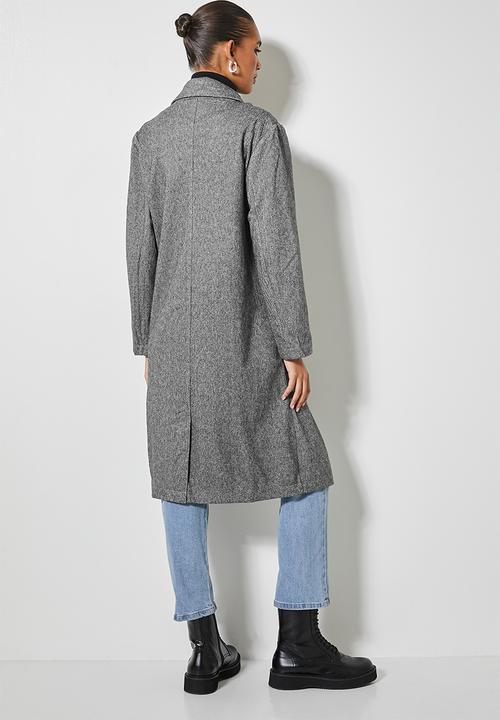 Superbalist - Boyfriend coat - herringbone