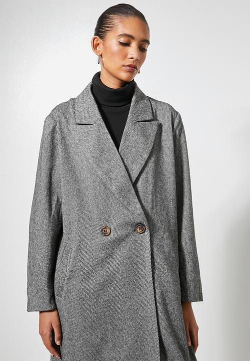 Superbalist - Boyfriend coat - herringbone