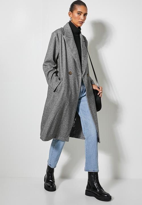 Superbalist - Boyfriend coat - herringbone
