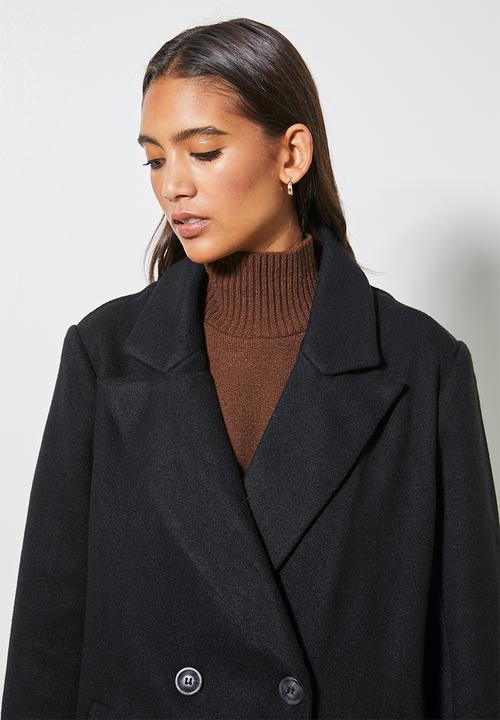Superbalist - Boyfriend coat - black