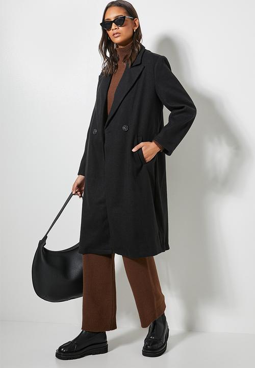Superbalist - Boyfriend coat - black