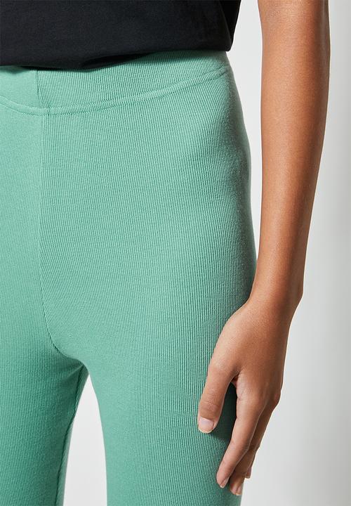 Superbalist - 7/8 rib leggings - deep sage
