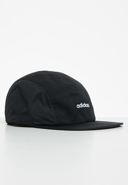 adidas Performance - 5 panel cap - black & white