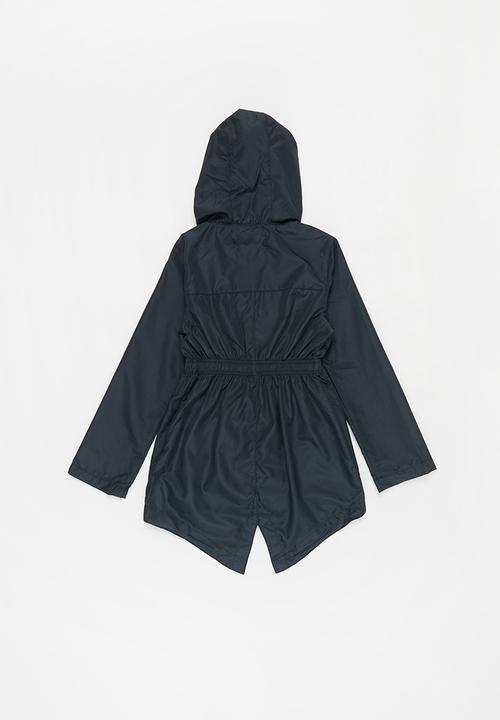 Ruby Tuesday - Detachable hood mac coat - navy