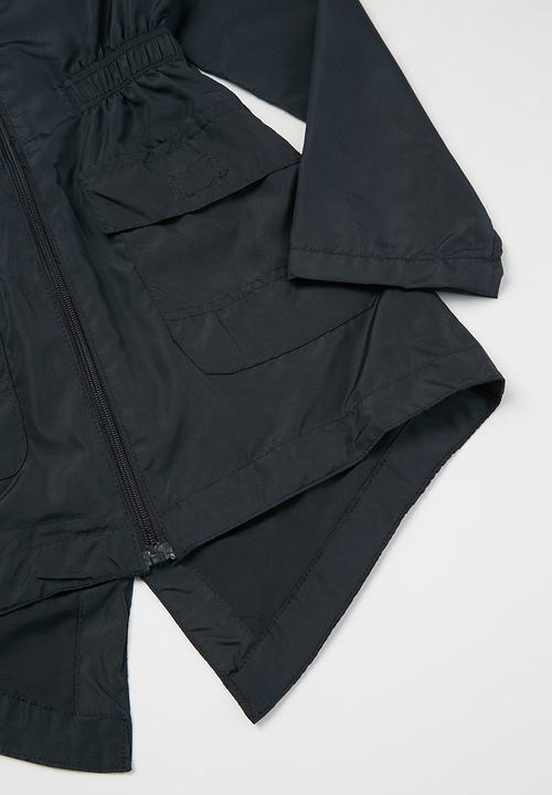 Ruby Tuesday - Detachable hood mac coat - navy