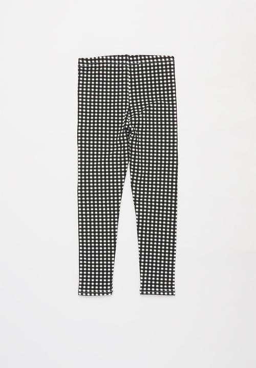 Cotton On - Fleece legging - black & white 