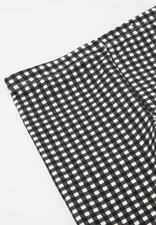 Cotton On - Fleece legging - black & white 