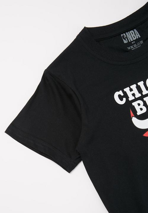 NBA - Bulls icon straight hem tee - black