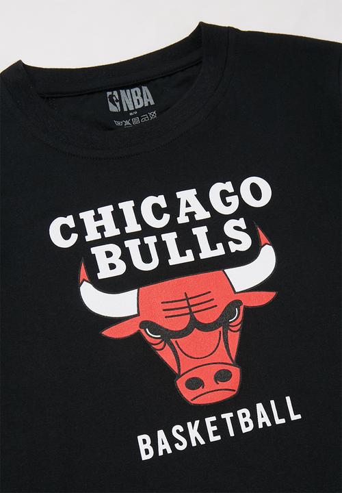 NBA - Bulls icon straight hem tee - black