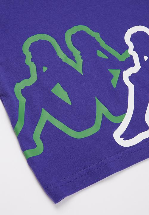 KAPPA - Logo caffy tee - blue