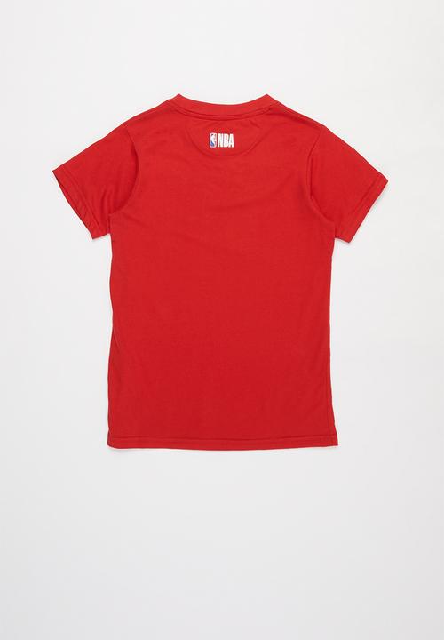 NBA - Bulls basketball straight hem tee - red