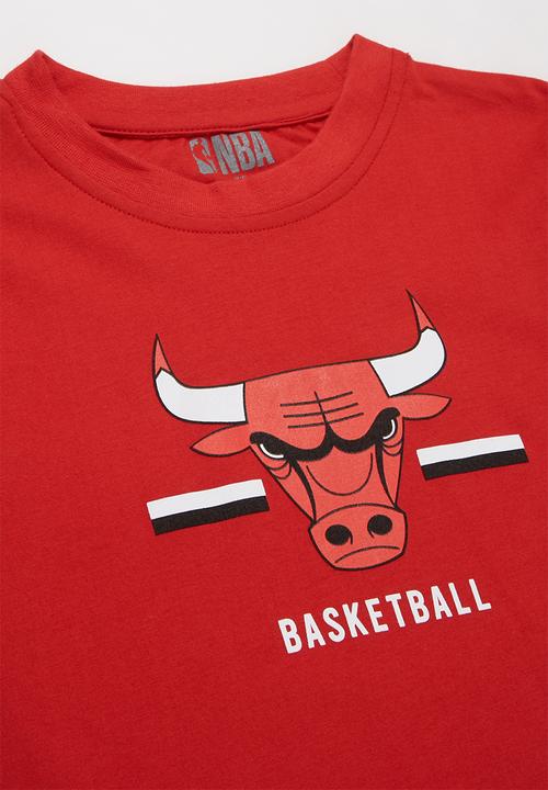 NBA - Bulls basketball straight hem tee - red