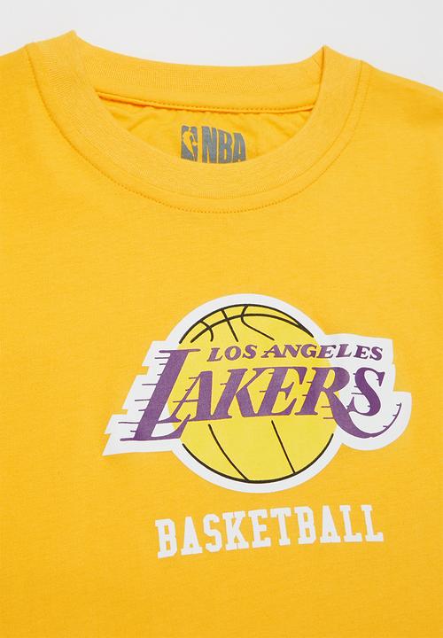 NBA - Lakers icon straight hem tee - yellow