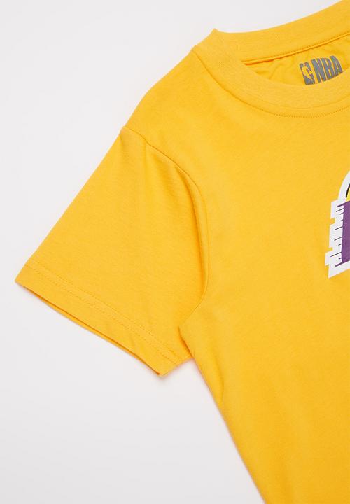 NBA - Lakers icon straight hem tee - yellow