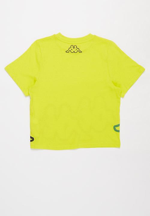 KAPPA - Logo caffy tee - yellow 