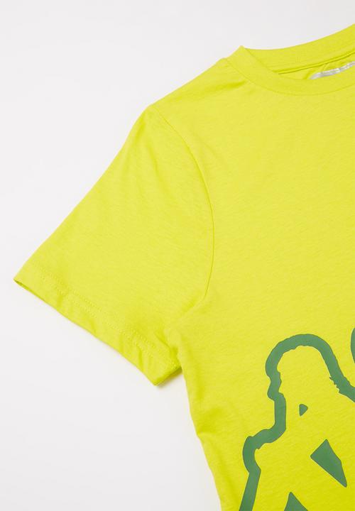 KAPPA - Logo caffy tee - yellow 