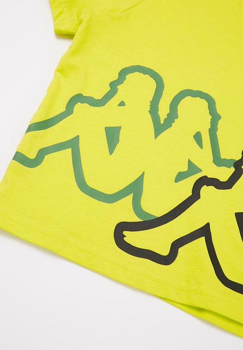 KAPPA - Logo caffy tee - yellow 