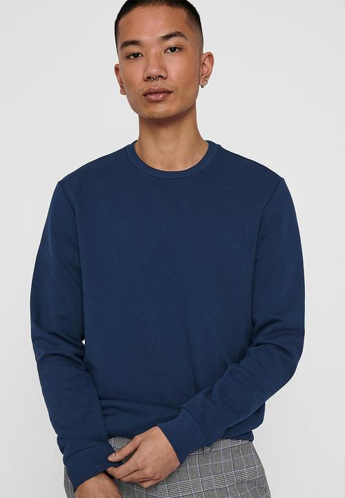 Only & Sons - Ceres life crew sweat - dress blue