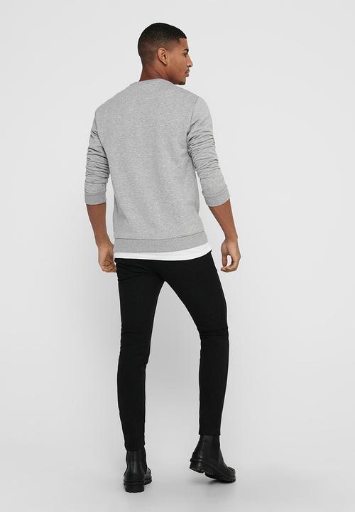 Only & Sons - Ceres life crew sweat - light grey