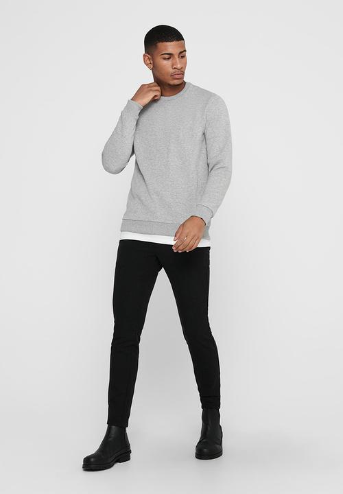 Only & Sons - Ceres life crew sweat - light grey