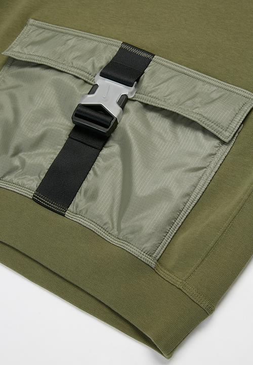 Nike - Boys Nike sportswear rtl utility fleece top - olive