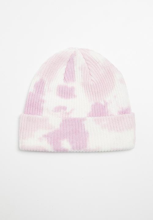 FILA - Lou tie dye beanie - white & purple