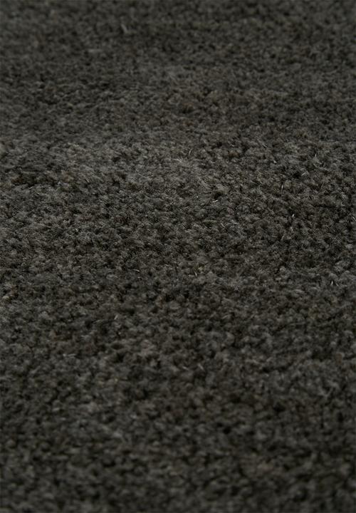 Sixth Floor - Shaggy round rug - charcoal