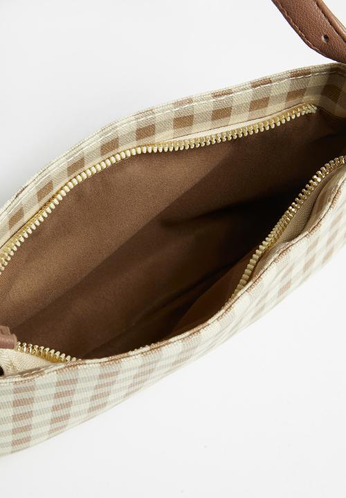 Rubi - Lexi underarm bag - brown & neutral