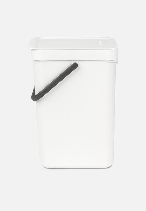 Sort & Go  - Waste bin 12 litre - white