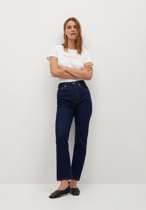 MANGO - T-shirt psmango - white