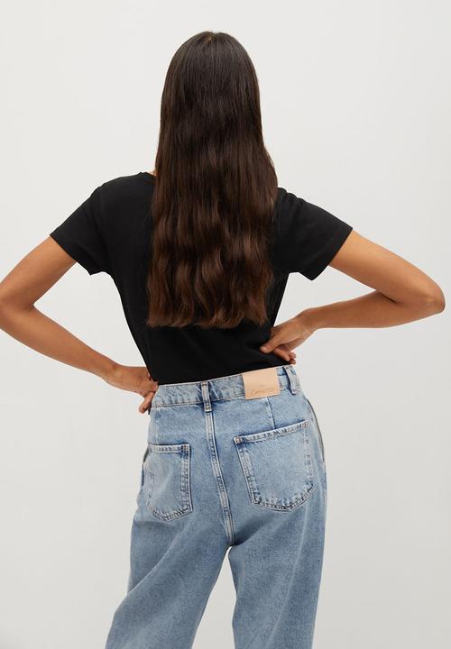 MANGO - T-shirt psmango - black