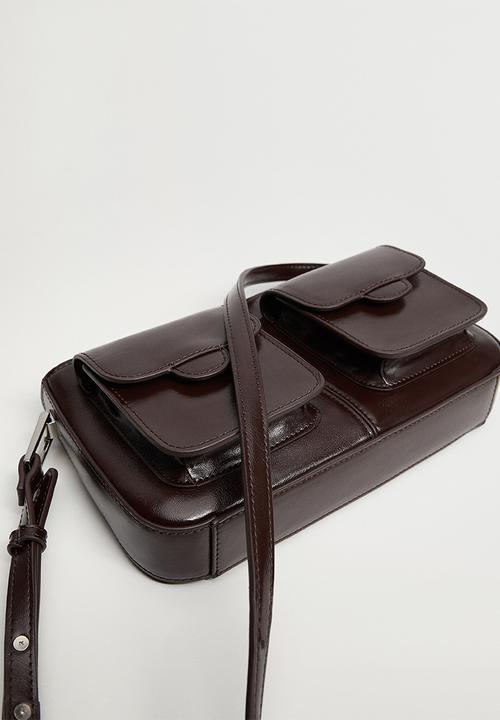 MANGO - Layna bag - dark brown