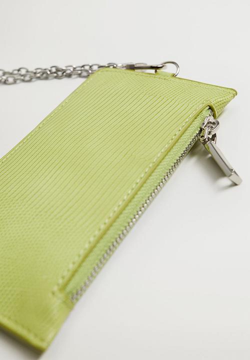 MANGO - Ginger card holder - green