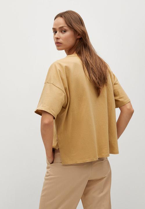 MANGO - T-shirt migi - brown