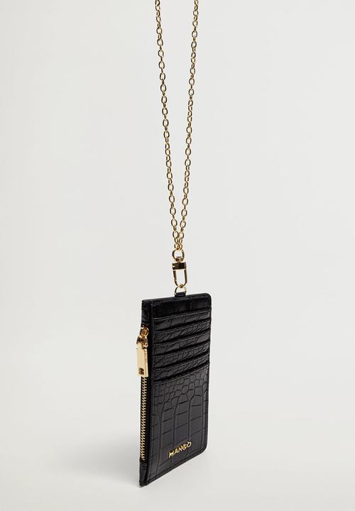 MANGO - Ginger card holder - black