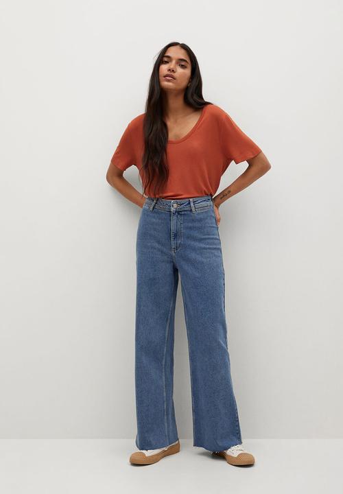MANGO - T-shirt visca - orange