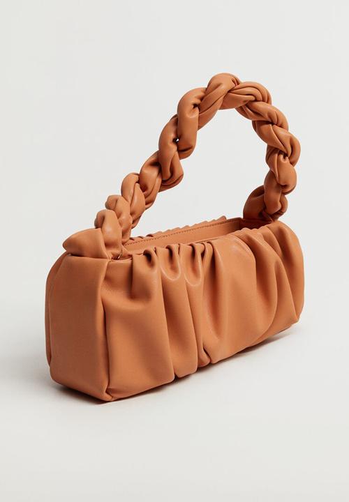 MANGO - Fusilli bag - tan