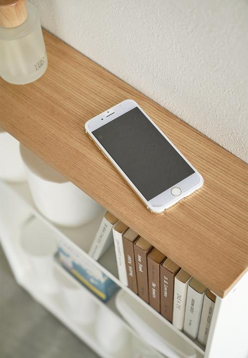 Yamazaki - Tower semi-closed storage cart - white