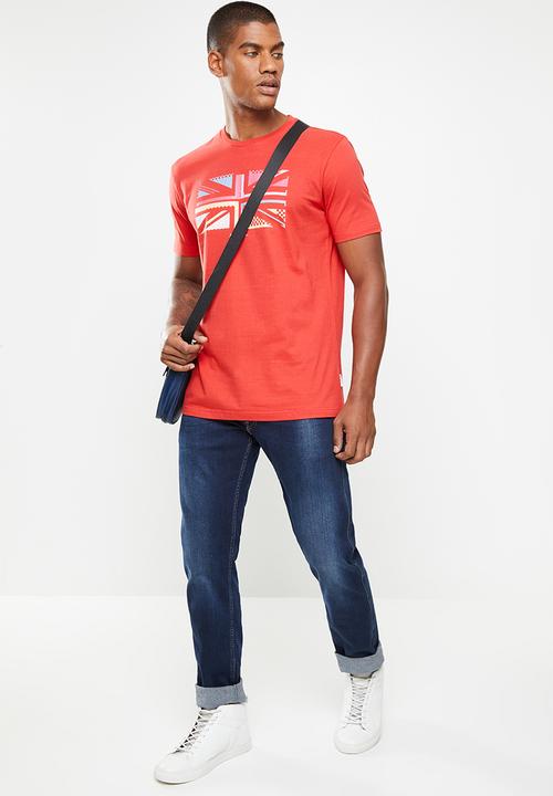 Ben Sherman - UK sliced tee - red