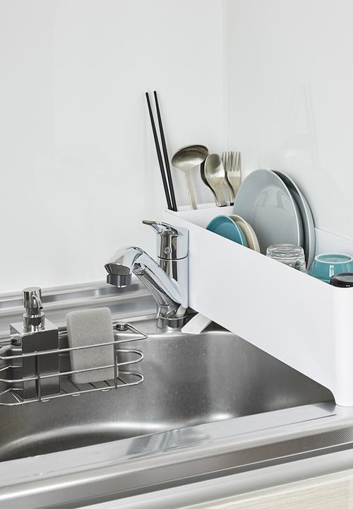 Yamazaki - Tower slim dish drainer - white