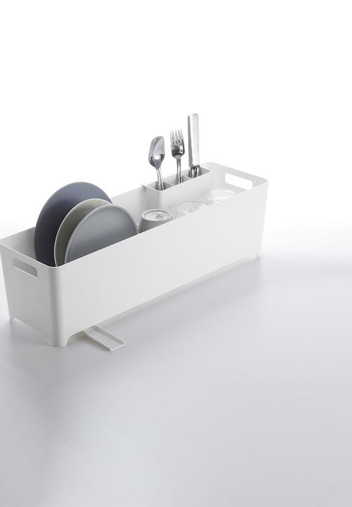 Yamazaki - Tower slim dish drainer - white