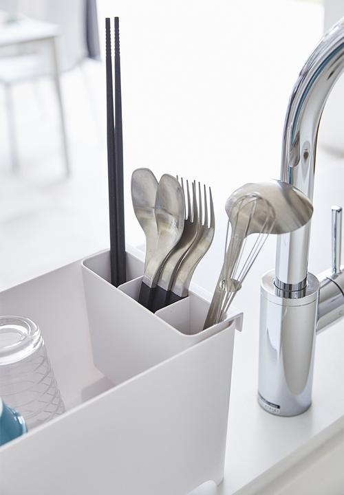 Yamazaki - Tower slim dish drainer - white