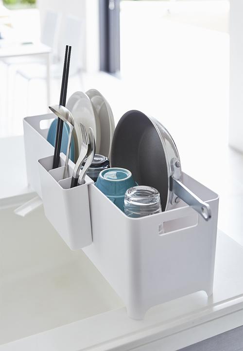 Yamazaki - Tower slim dish drainer - white