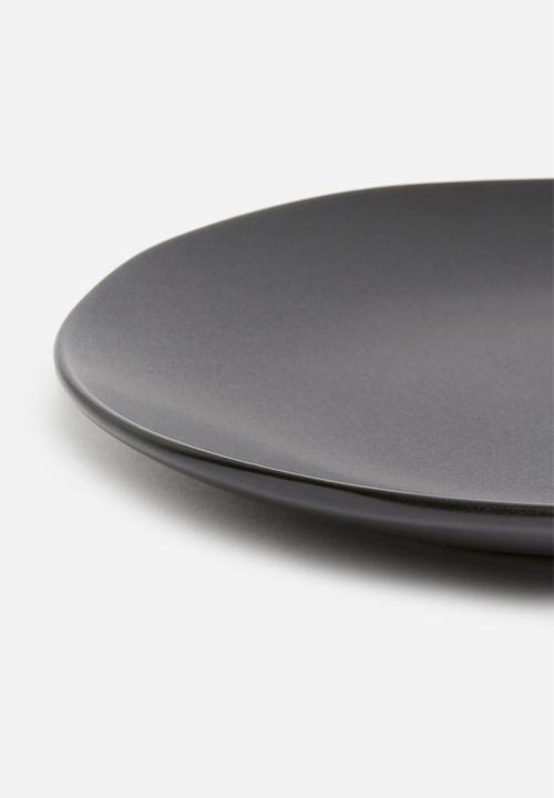 Sixth Floor - Kento side plate set of 4 - charcoal