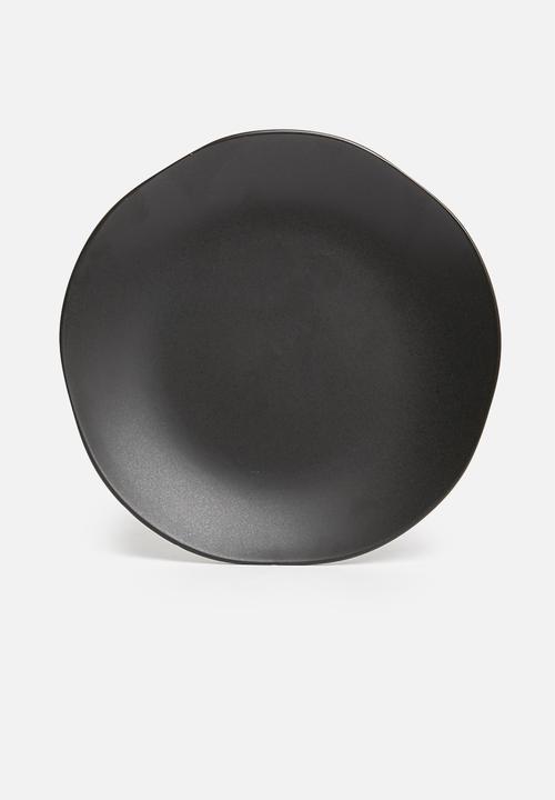 Sixth Floor - Kento side plate set of 4 - charcoal