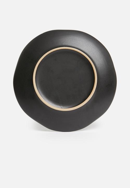 Sixth Floor - Kento side plate set of 4 - charcoal