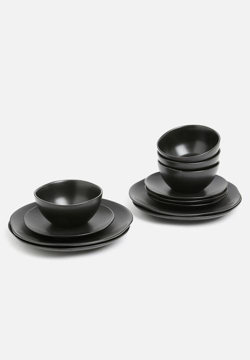 Sixth Floor - Kento bowl set of 4 - charcoal